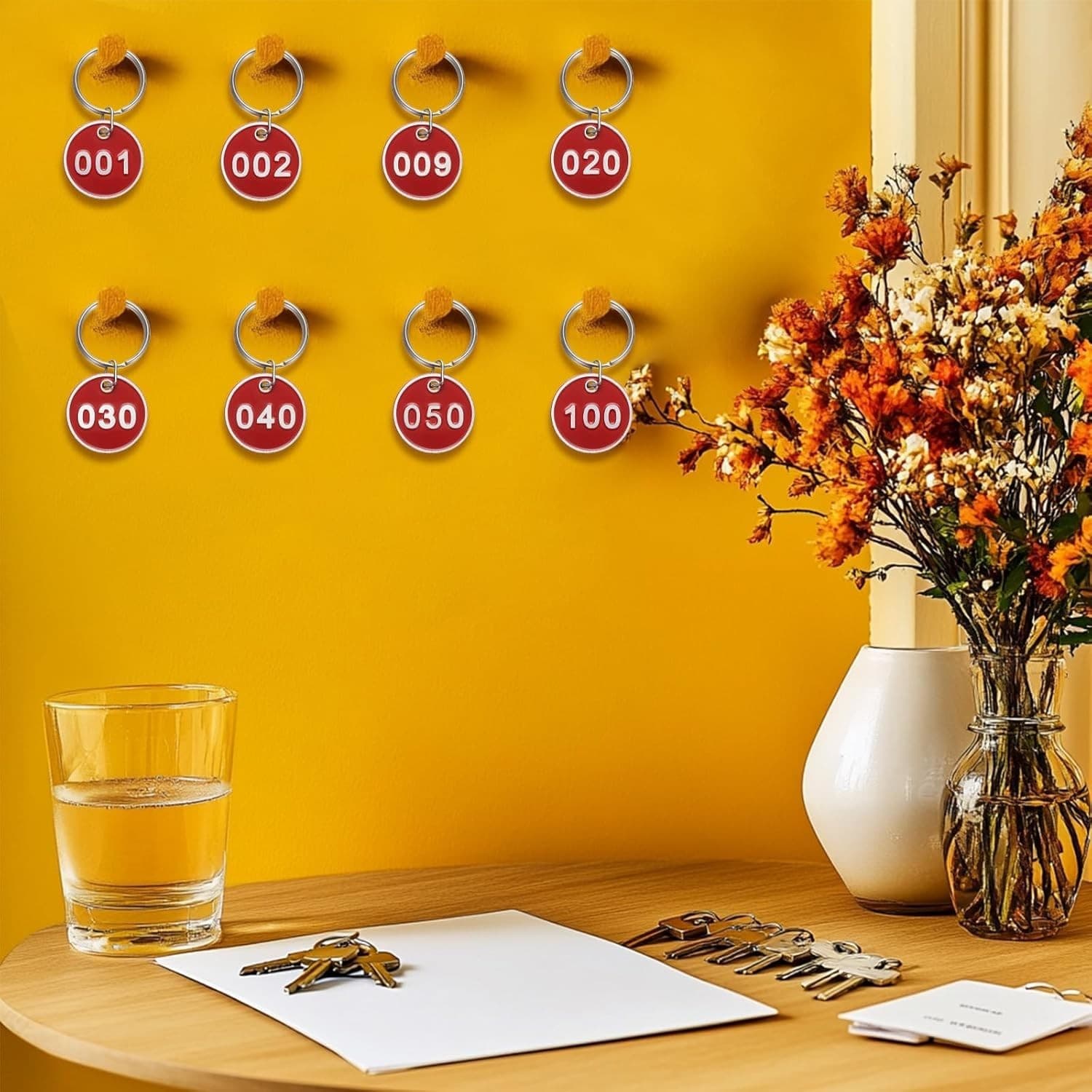 50 Red Round Key Tags – Numbered 151–200 – Durable Metal ID Tags – Buy Now! - Thumbnail 15