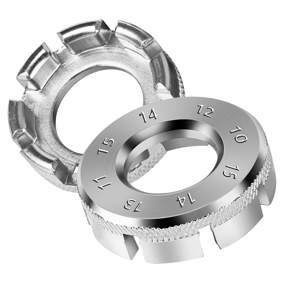 2x Bike Spoke Wrench Tool – 6 Size 10–15g Nipples – Durable & Compact - NEW!