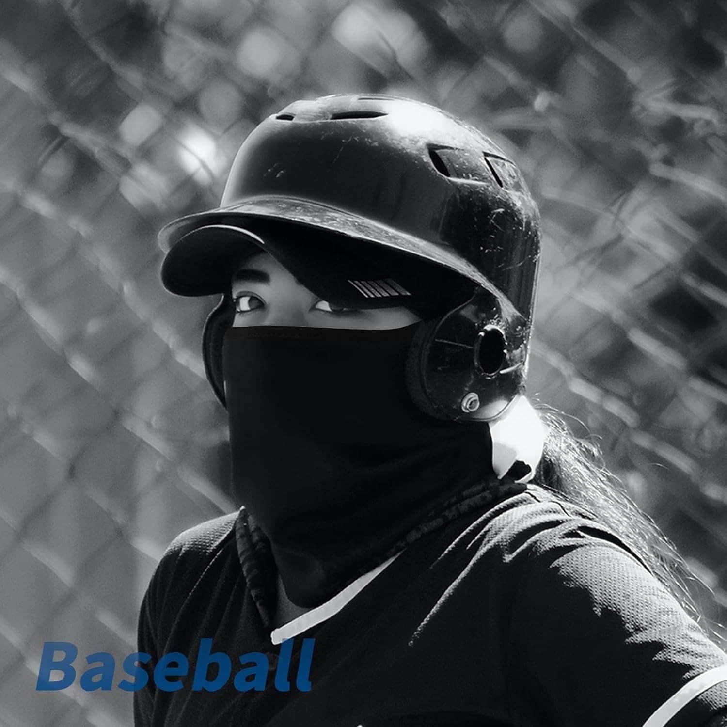 Balaclava Ski Mask | Red w/Black Trim | UV Shield | Unisex | Summer Cooling - Thumbnail 7