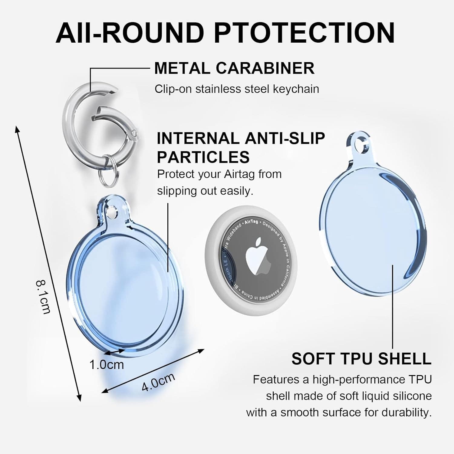 4 Smart Tag Holders: Soft, Waterproof, and Shockproof for Pets Keys Valuables