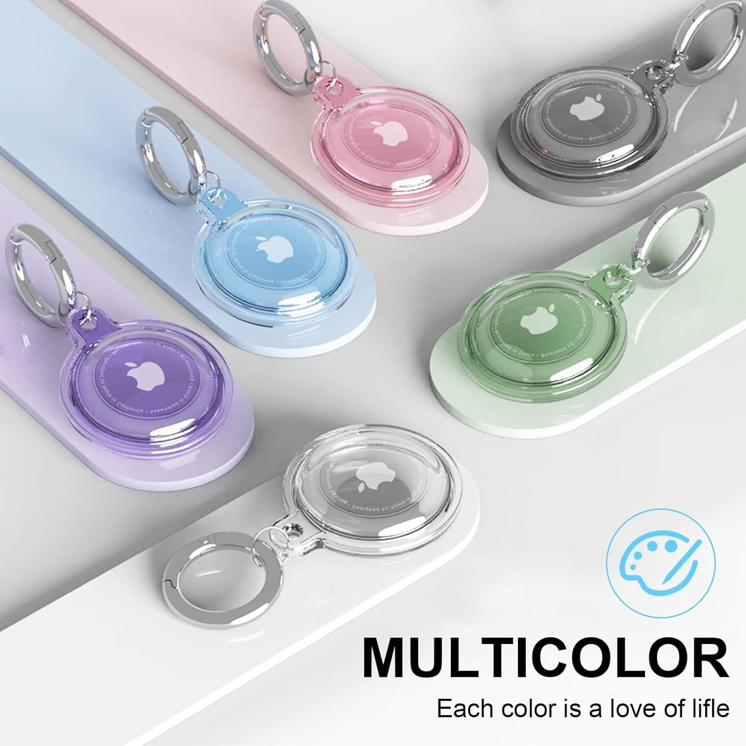 4 Smart Tag Holders: Soft, Waterproof, and Shockproof for Pets Keys Valuables - Thumbnail 2