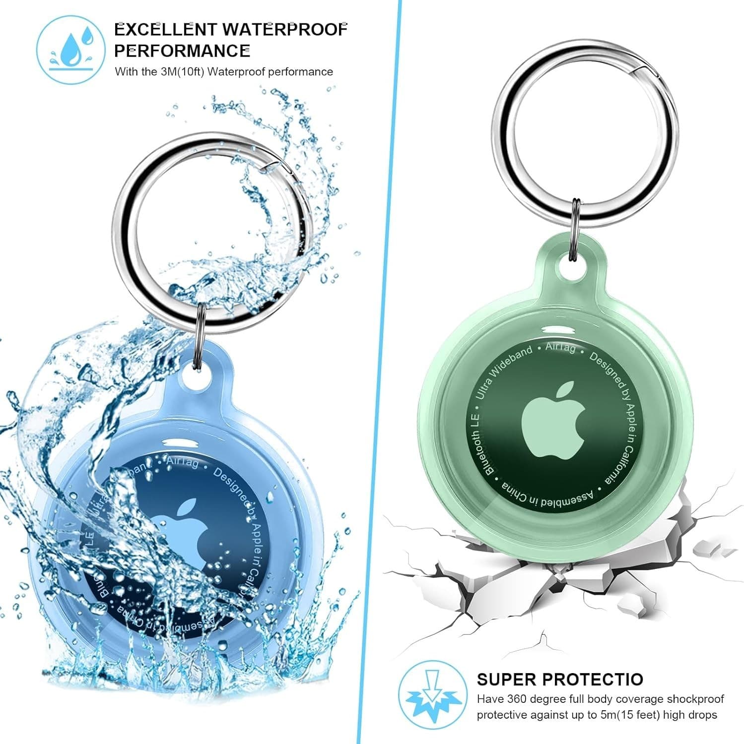 4 Smart Tag Holders: Soft, Waterproof, and Shockproof for Pets Keys Valuables - Thumbnail 5