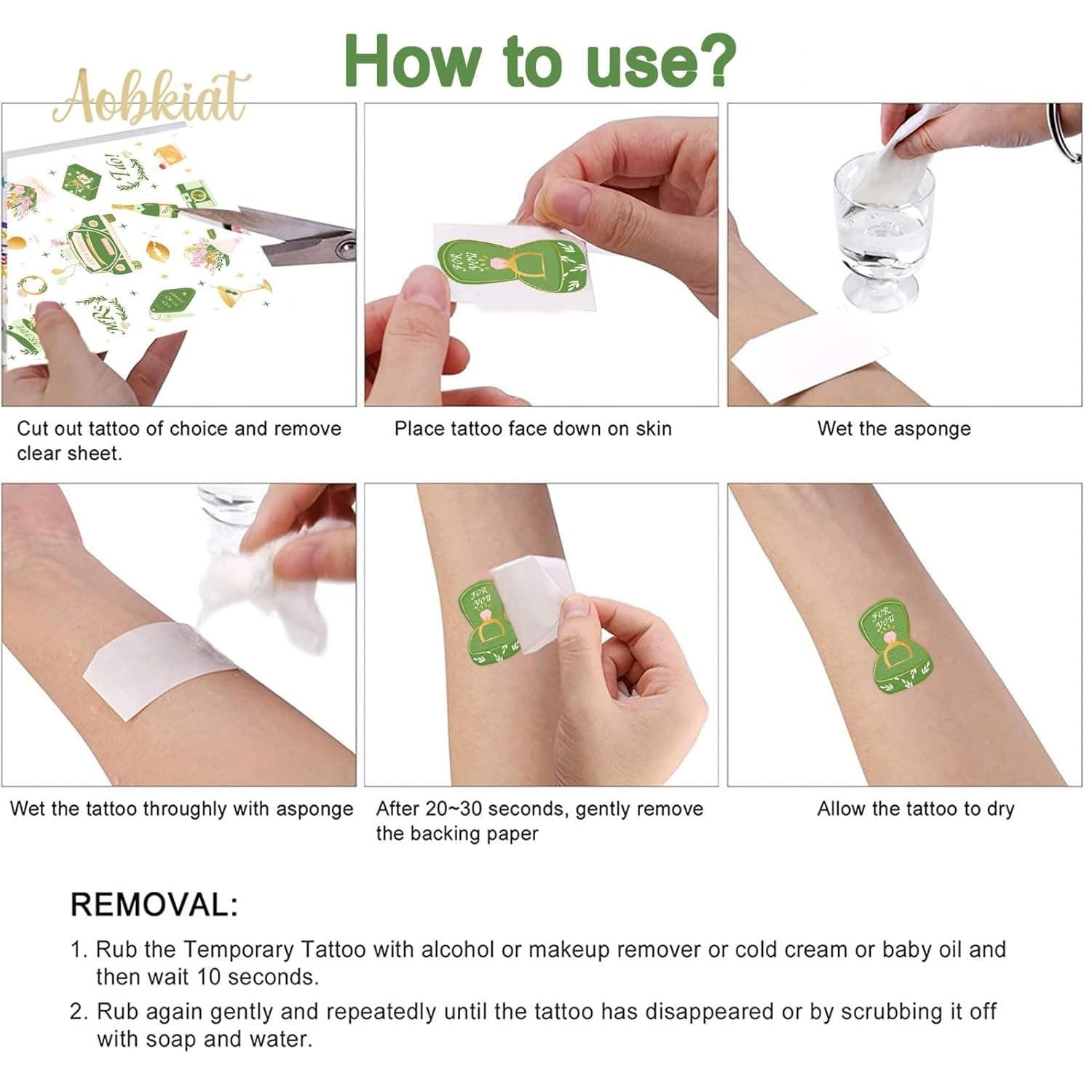 Bachelorette Party Temporary Tattoos – Bride Tribe Gold & Silver Fun Favors - Thumbnail 2