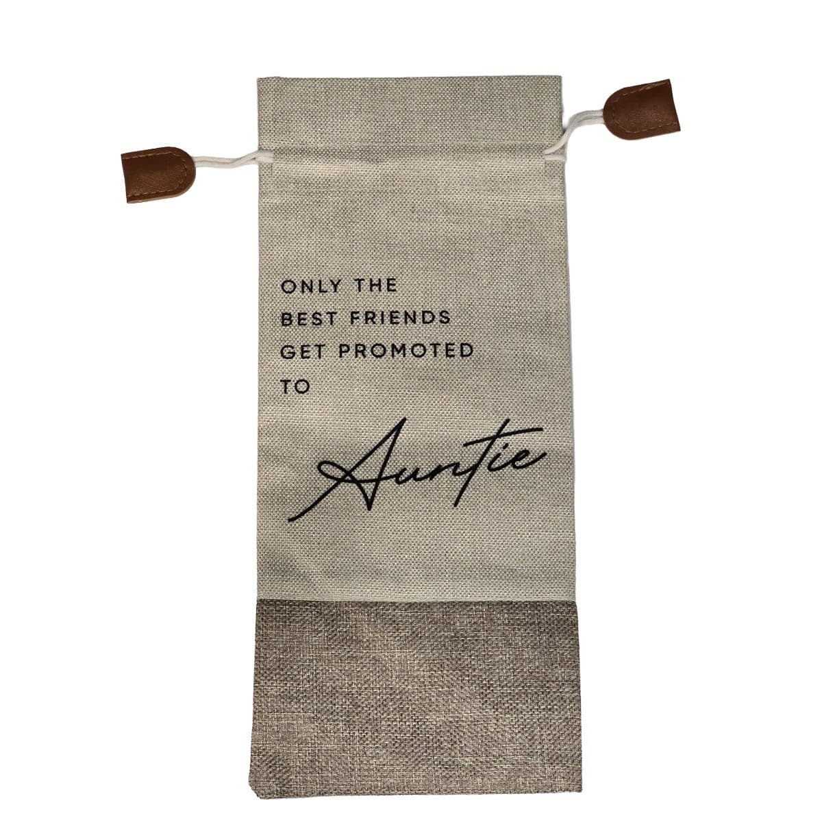 New Auntie Wine Gift Bag – Baby Announcement – Ships Fast!