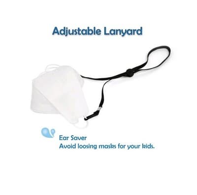 Black Mask Lanyards – 3PK Adjustable Strap for Adults & Kids – Ear Saver – NEW! - Thumbnail 10