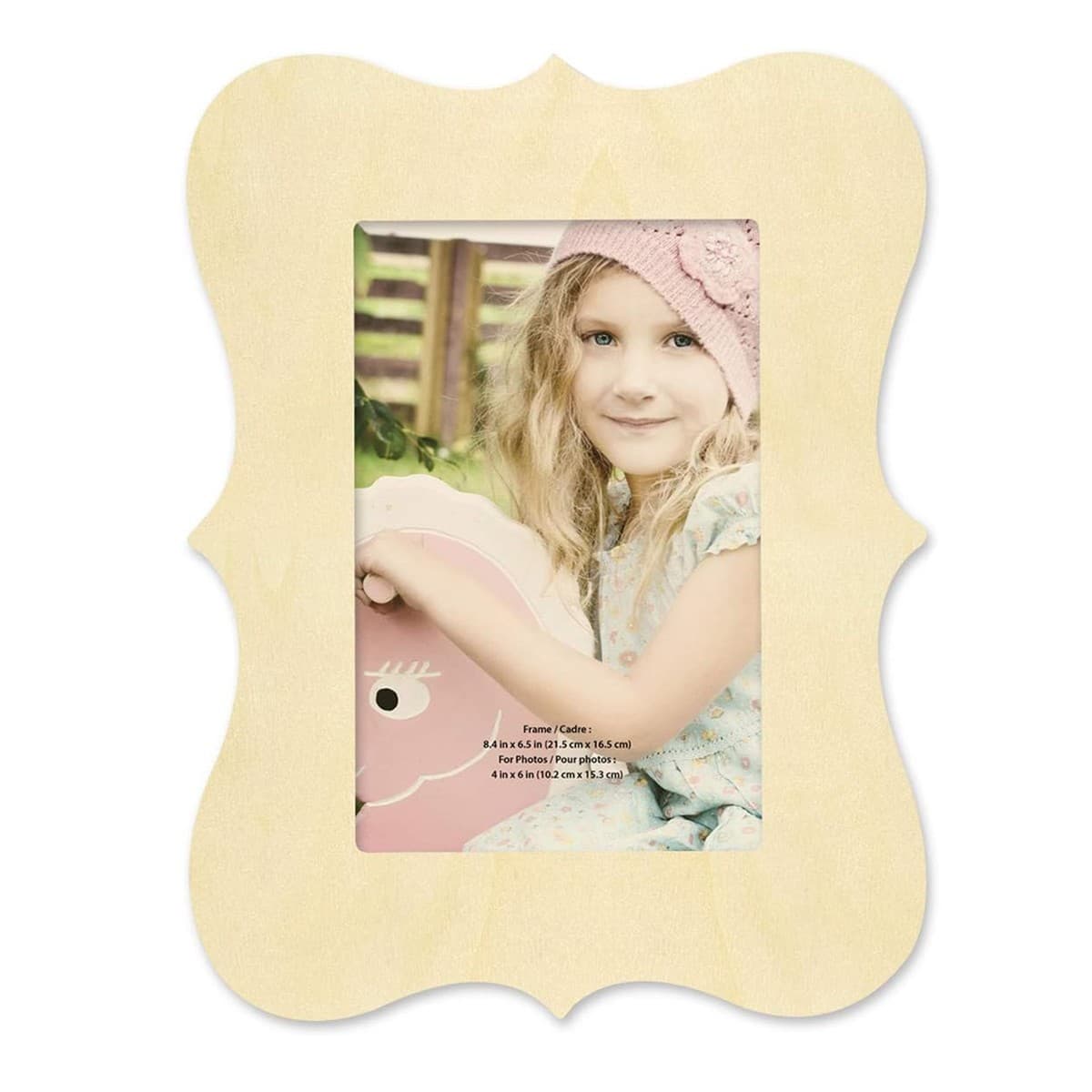 DIY Wood Photo Frame – Rustic Bracket Border – Paint & Decorate – Easel Back