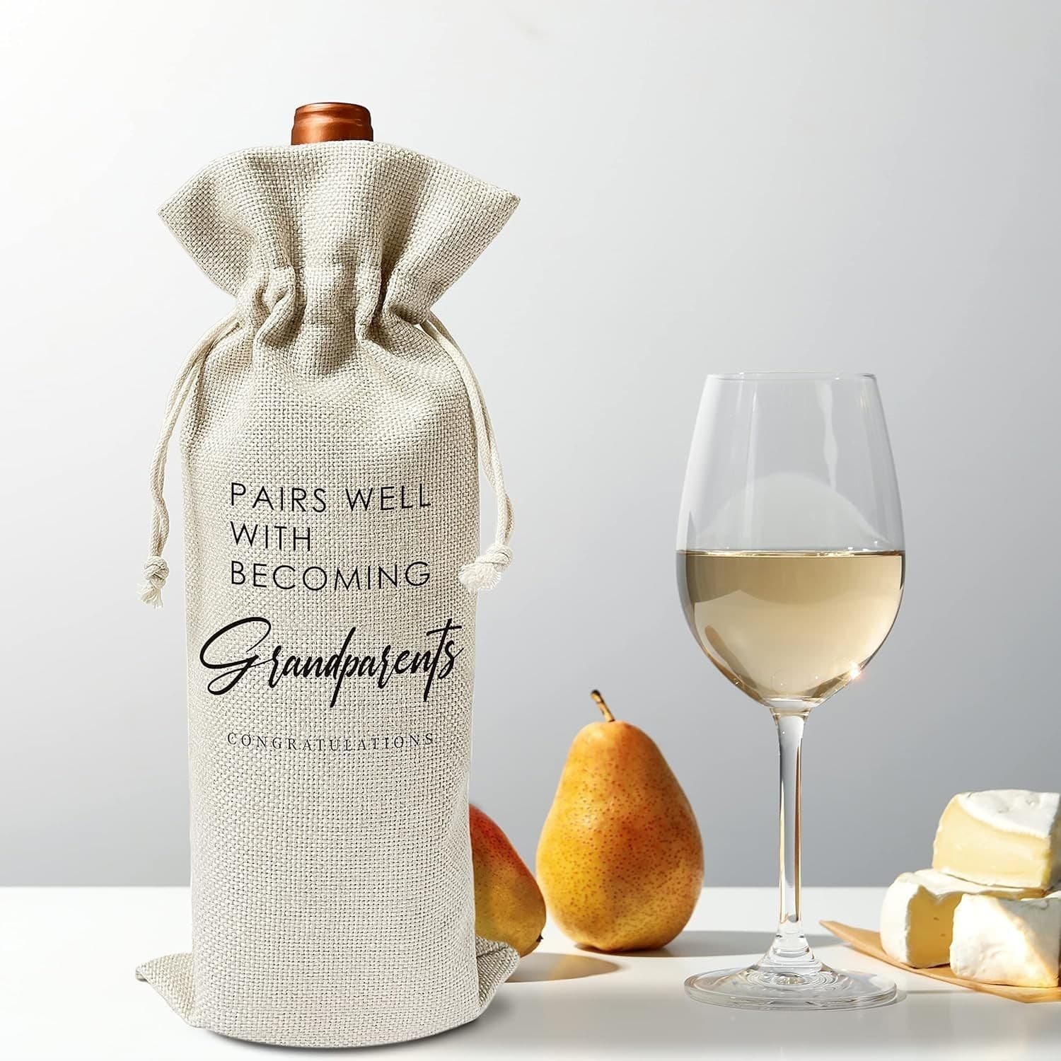New Grandparent Wine Gift Bag – Baby Announcement – Ships Fast! - Thumbnail 5