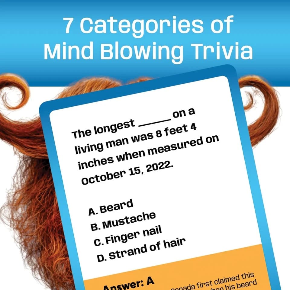 Guinness World Records 2025 Trivia Game Fun Family Party Board Game Xmas Gift - Thumbnail 4