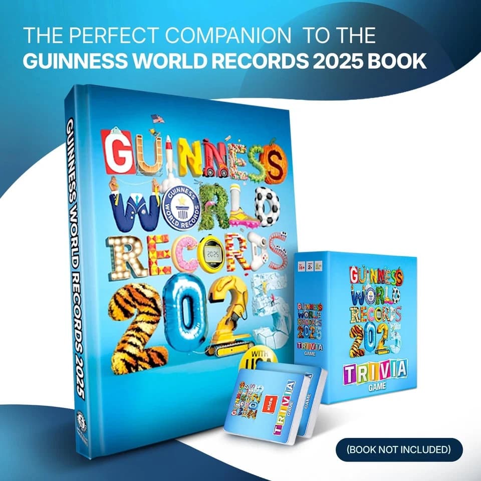 Guinness World Records 2025 Trivia Game Fun Family Party Board Game Xmas Gift - Thumbnail 5