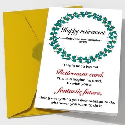 Humor Whiskey Birthday Card - Large 8.5"x5.5" with Gold Seal