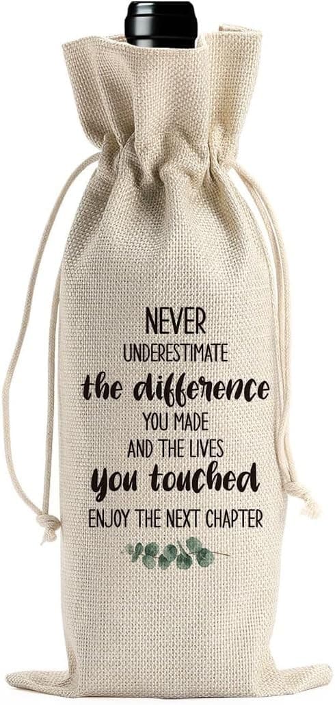 Next Chapter Wine Bag – Farewell Gift for Coworkers – Ships Fast!
