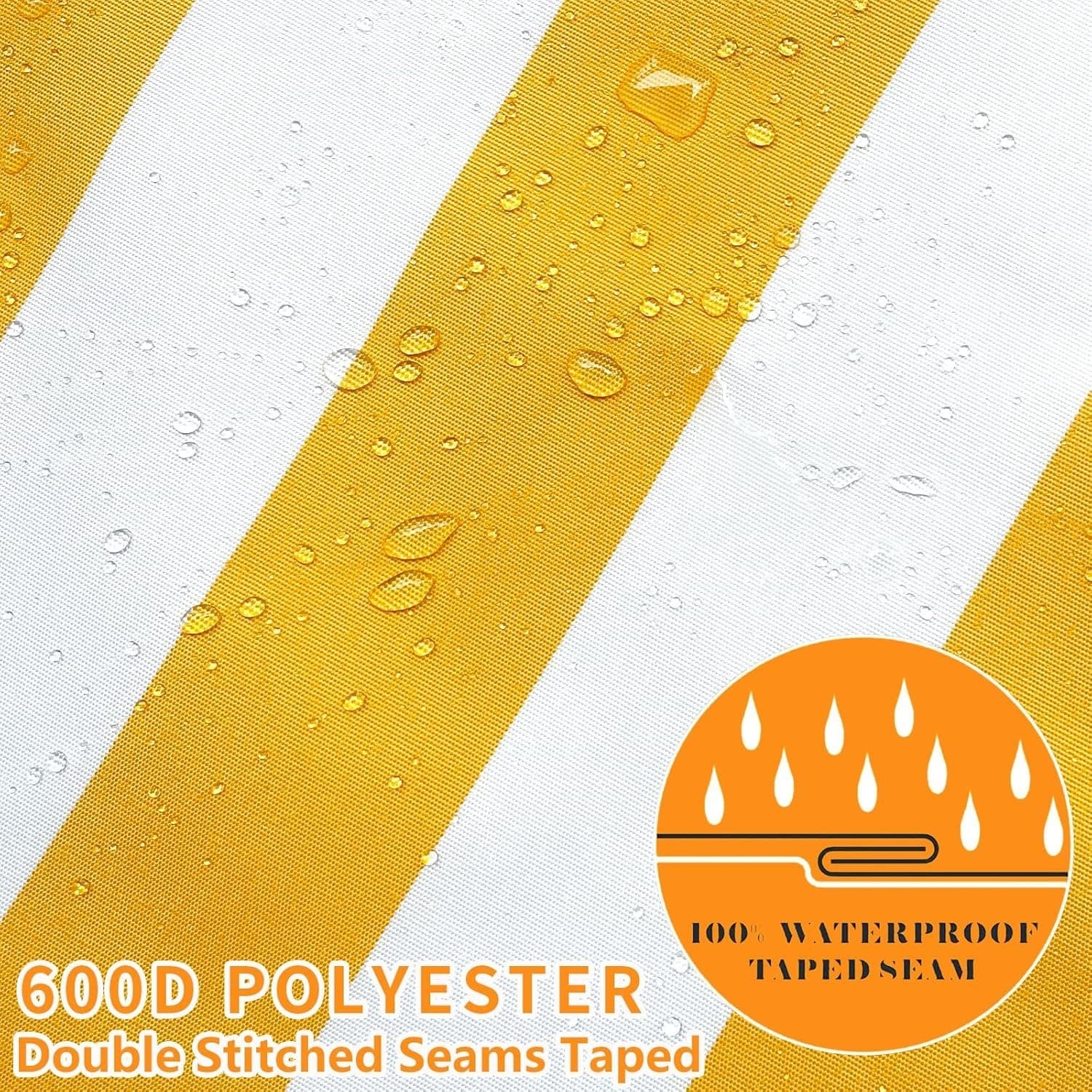 Kids Water Table Cover | Fits Rain Showers Splash Pond | 37"x25" | Yellow - Thumbnail 6