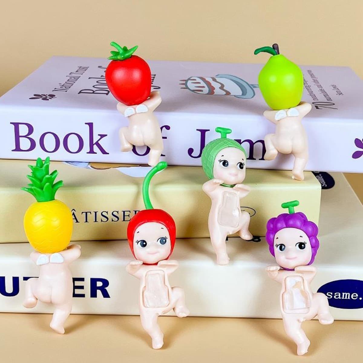 Fanmade Mini Angel Collectible Charm Set – Cute Phone Accessory – Grape - Thumbnail 10