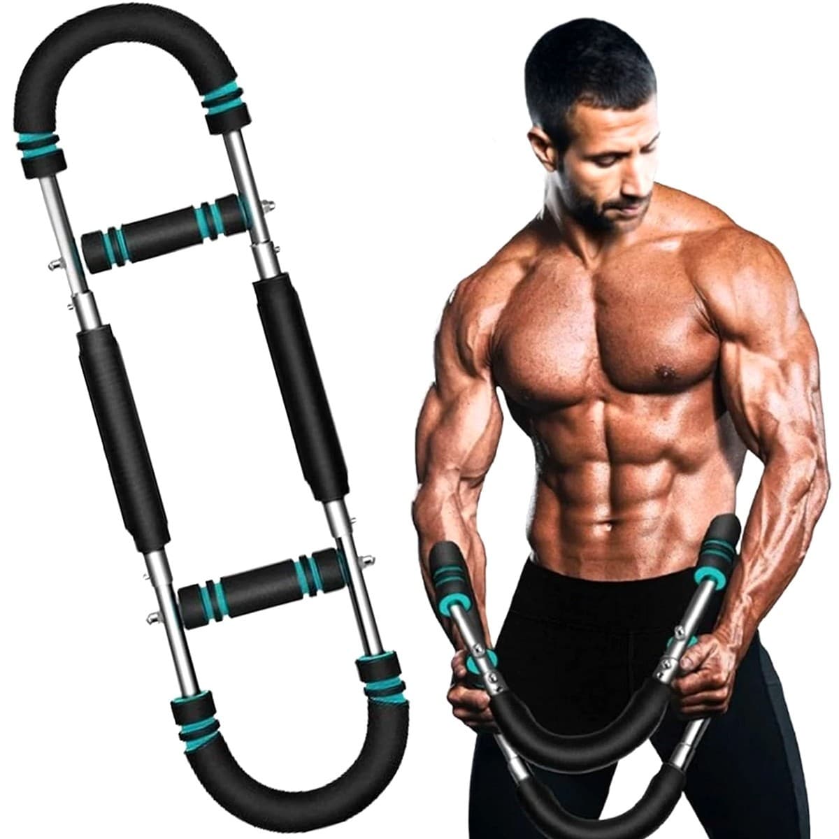 Saker Twister Arm Trainer – Adjustable Chest & Arm Workout – 20-60LB – Portable - Thumbnail 11