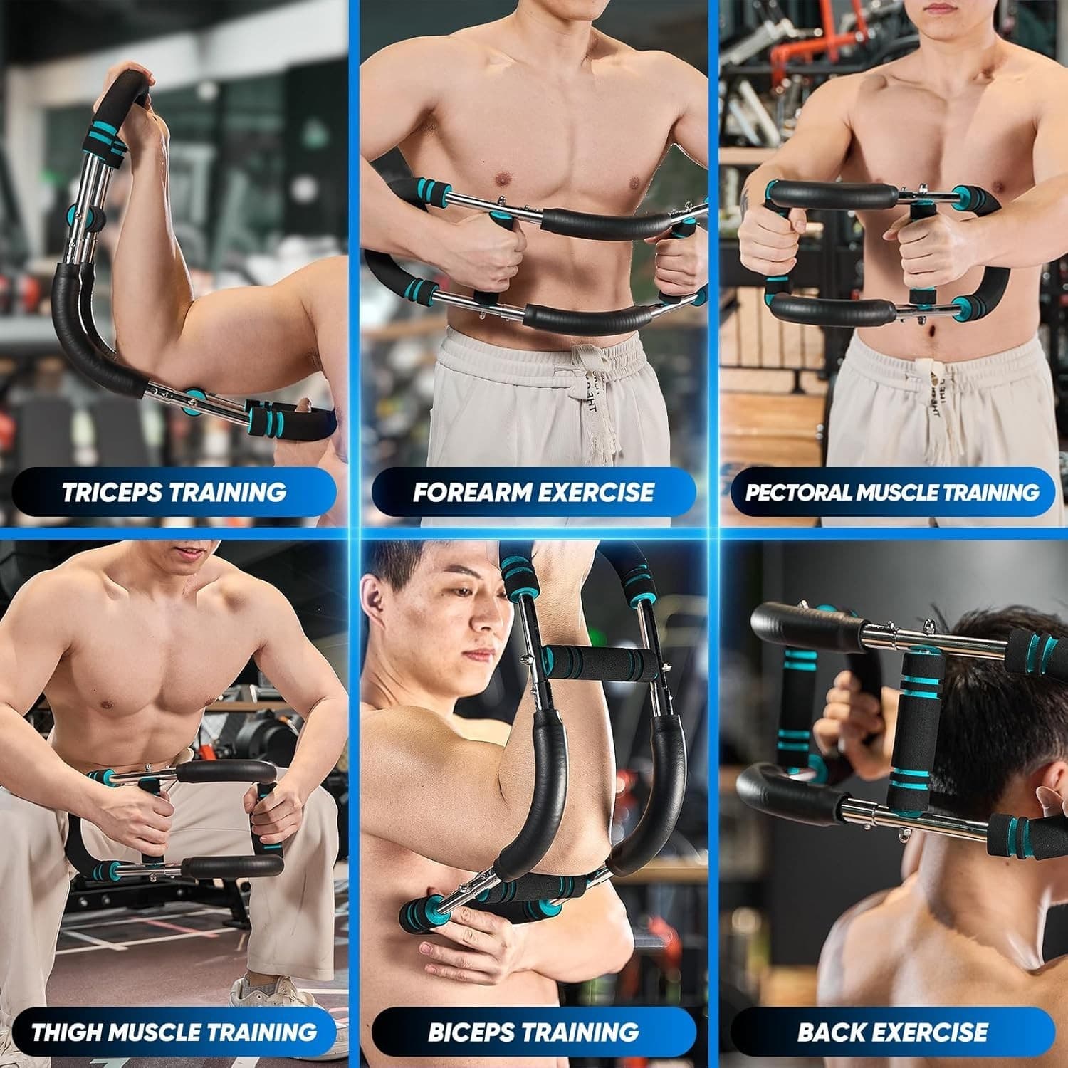 Saker Twister Arm Trainer – Adjustable Chest & Arm Workout – 20-60LB – Portable - Thumbnail 7