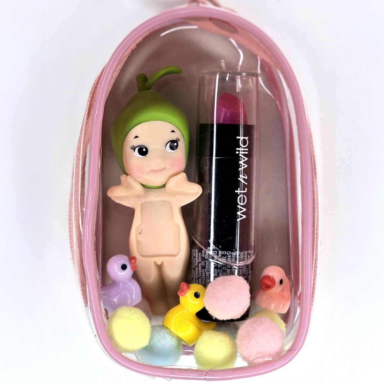 Fanmade Mini Angel Collectible Charm Set – Cute Phone Accessory – Green Apple - Thumbnail 2