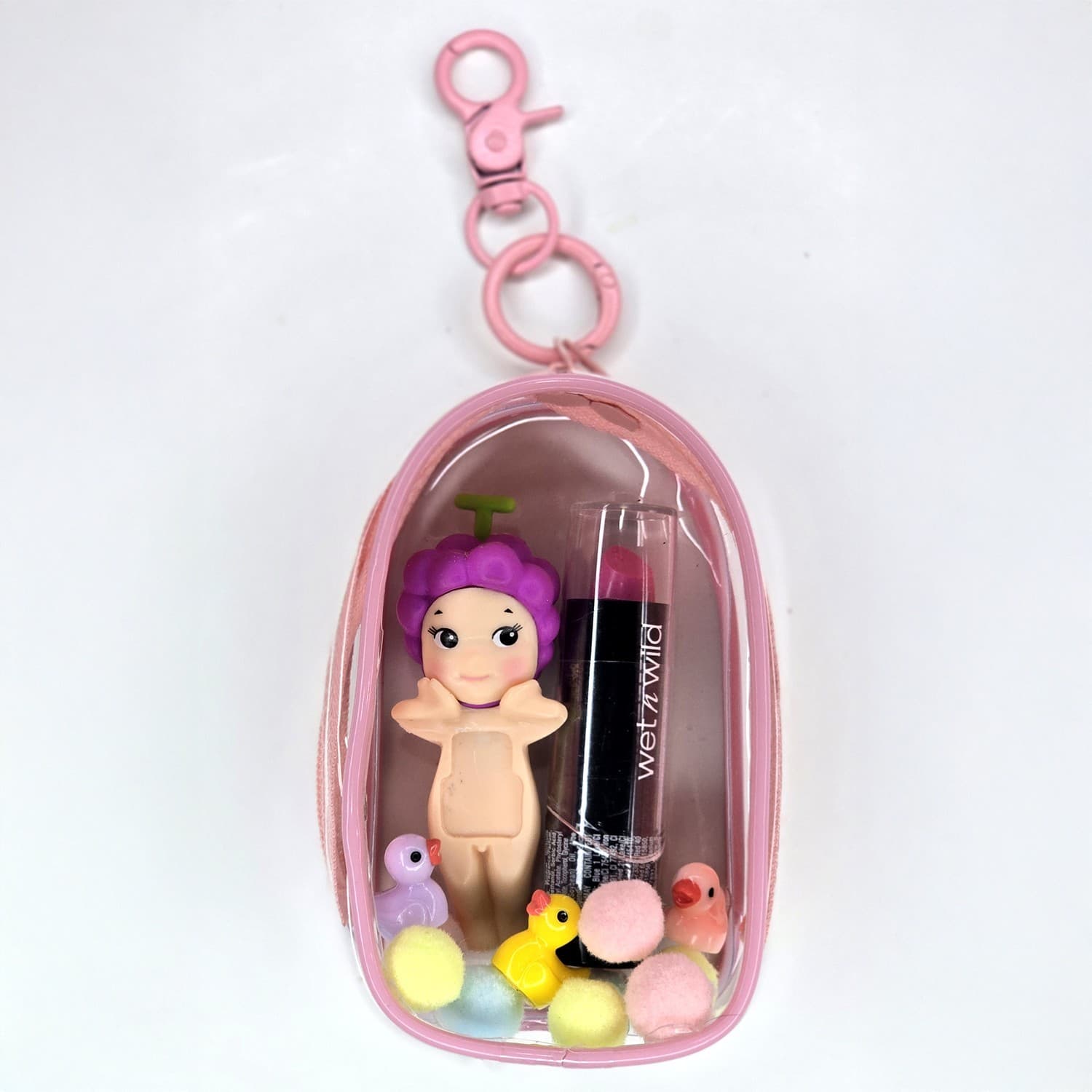 Fanmade Mini Angel Collectible Charm Set – Cute Phone Accessory – Grape - Thumbnail 3