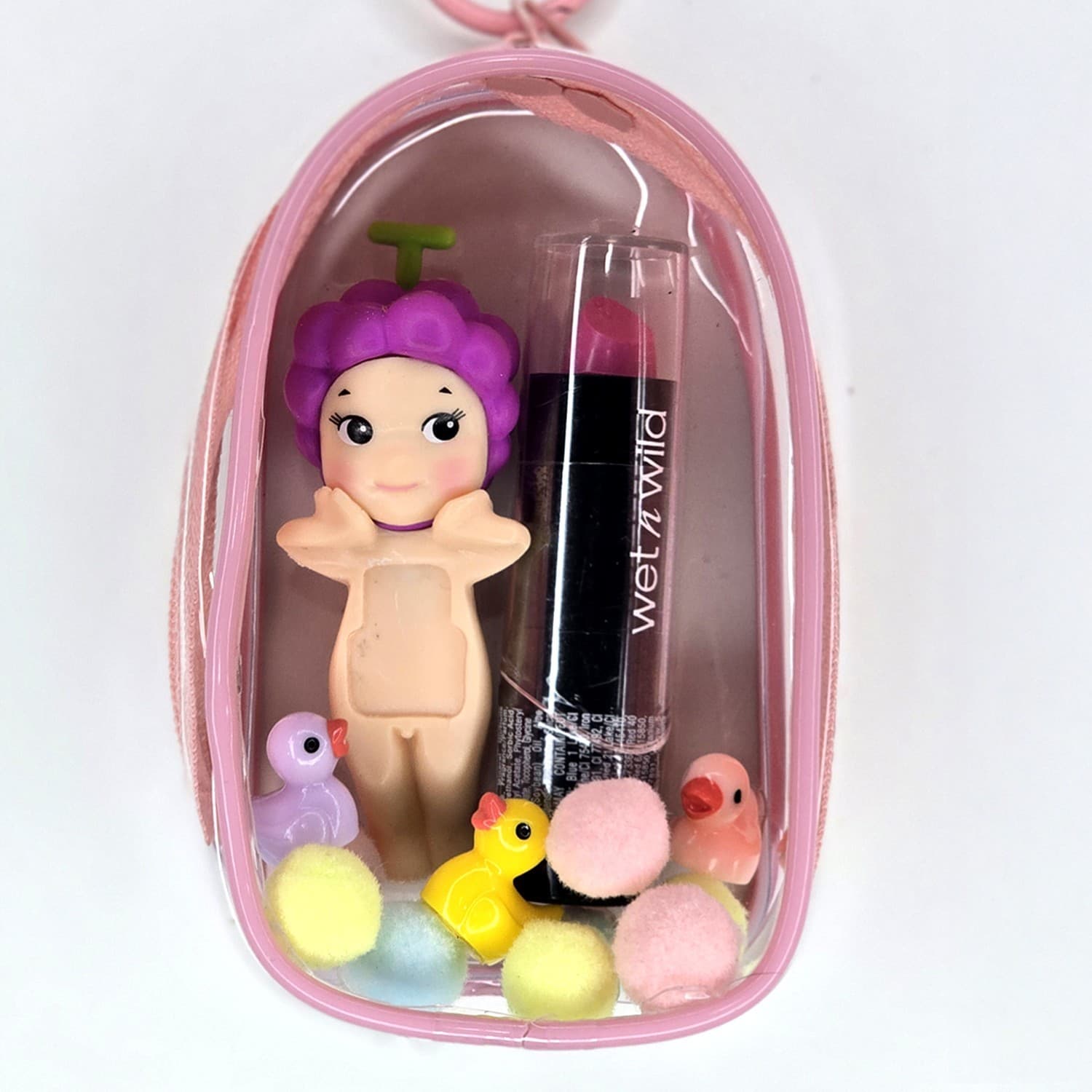 Fanmade Mini Angel Collectible Charm Set – Cute Phone Accessory – Grape - Thumbnail 2