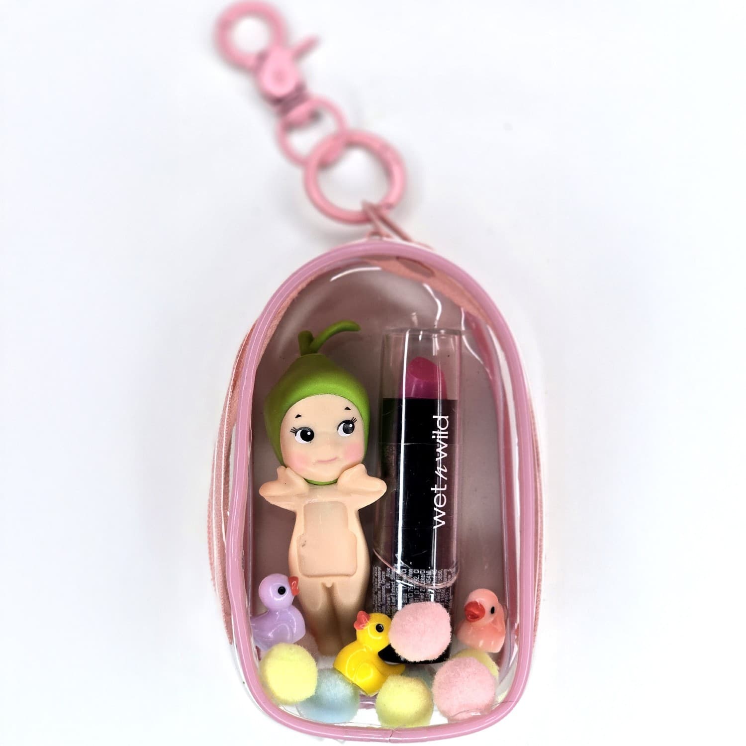 Fanmade Mini Angel Collectible Charm Set – Cute Phone Accessory – Green Apple - Thumbnail 3