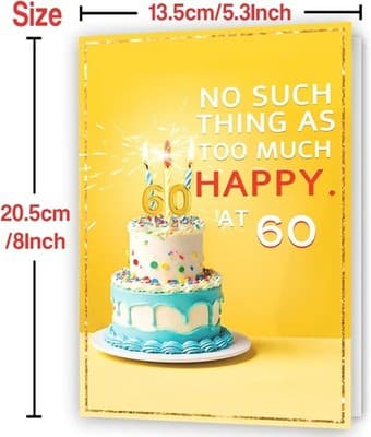 Funny 60th Birthday Card Gifts for Women Or Men