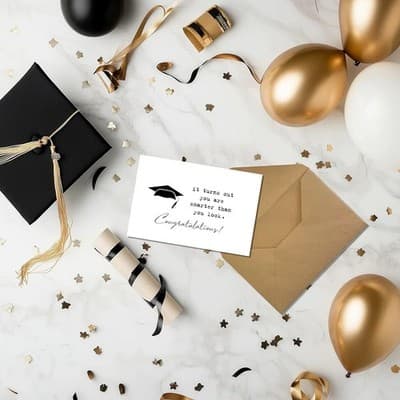 Funny Graduation Card Smarter Than You Look With Envelope and Sticker - Thumbnail 4