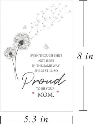 Mother Loss Sympathy All Occasion Card - She Is Still So Proud to Be Your Mom - Thumbnail 3