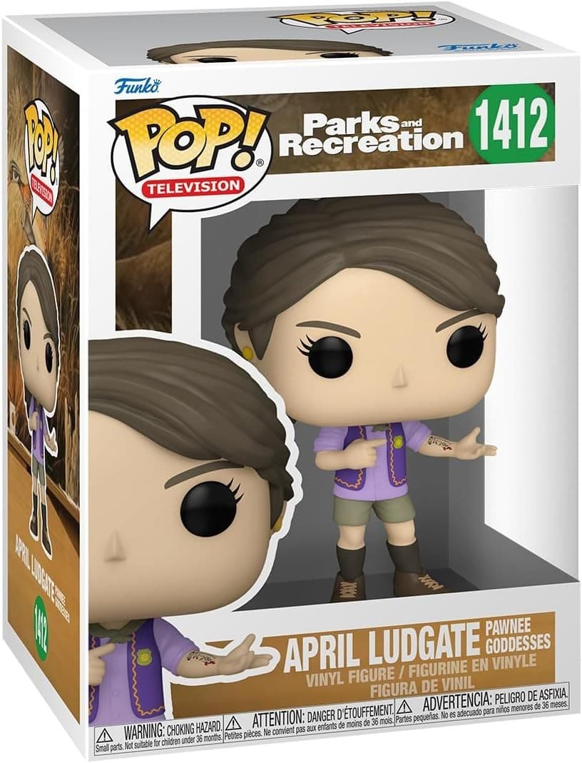 Funko Pop! TV April Ludgate #1412 Parks & Rec Figure – Must-Have TV Collectible - Thumbnail 3