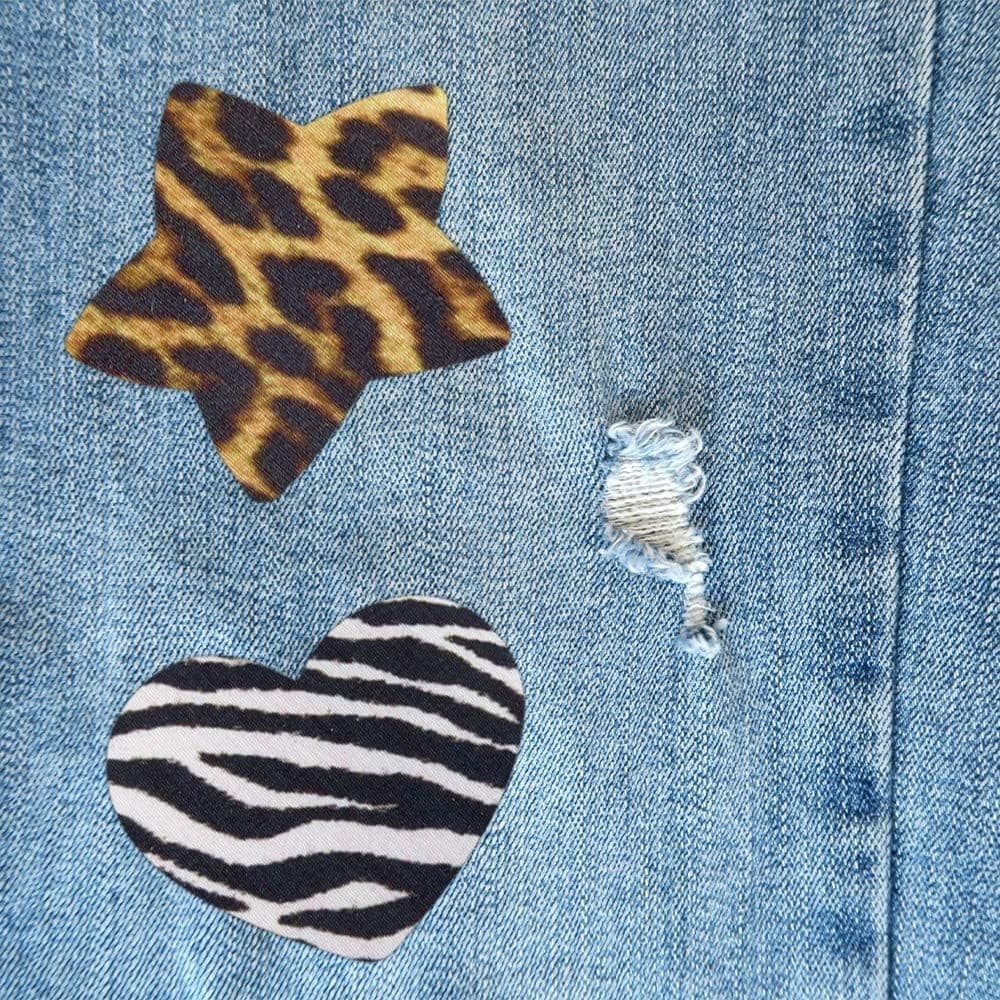 Iron-On Patches 12 Pack Animal Fur Pattern DIY Clothing Repair Appliques - NEW! - Thumbnail 6