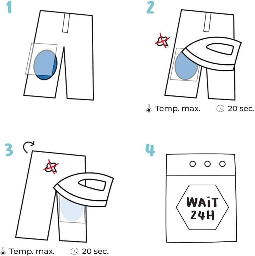 Iron-On Patches 12 Pack Animal Fur Pattern DIY Clothing Repair Appliques - NEW! - Thumbnail 7