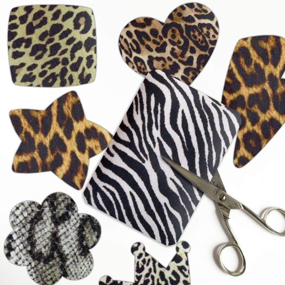 Iron-On Patches 12 Pack Animal Fur Pattern DIY Clothing Repair Appliques - NEW! - Thumbnail 5