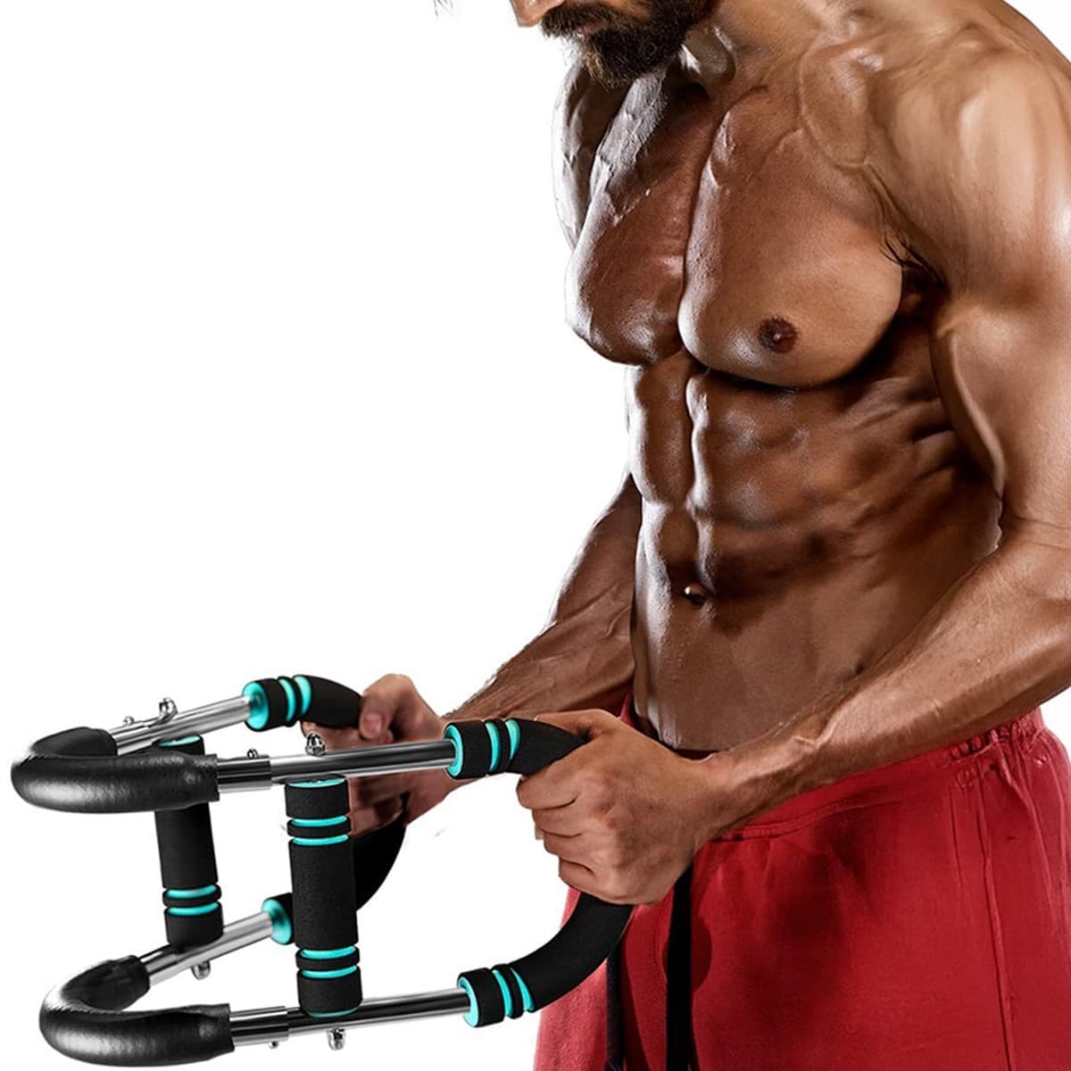 Saker Twister Arm Trainer – Adjustable Chest & Arm Workout – 70-110LB – Portable - Thumbnail 10