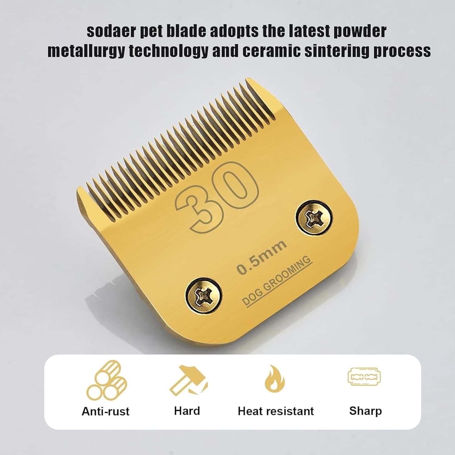 Sodaer X 30 Blade PET DOG CAT Grooming - Fit Oster, Andis AG, Many Wahl Clipper - Thumbnail 3