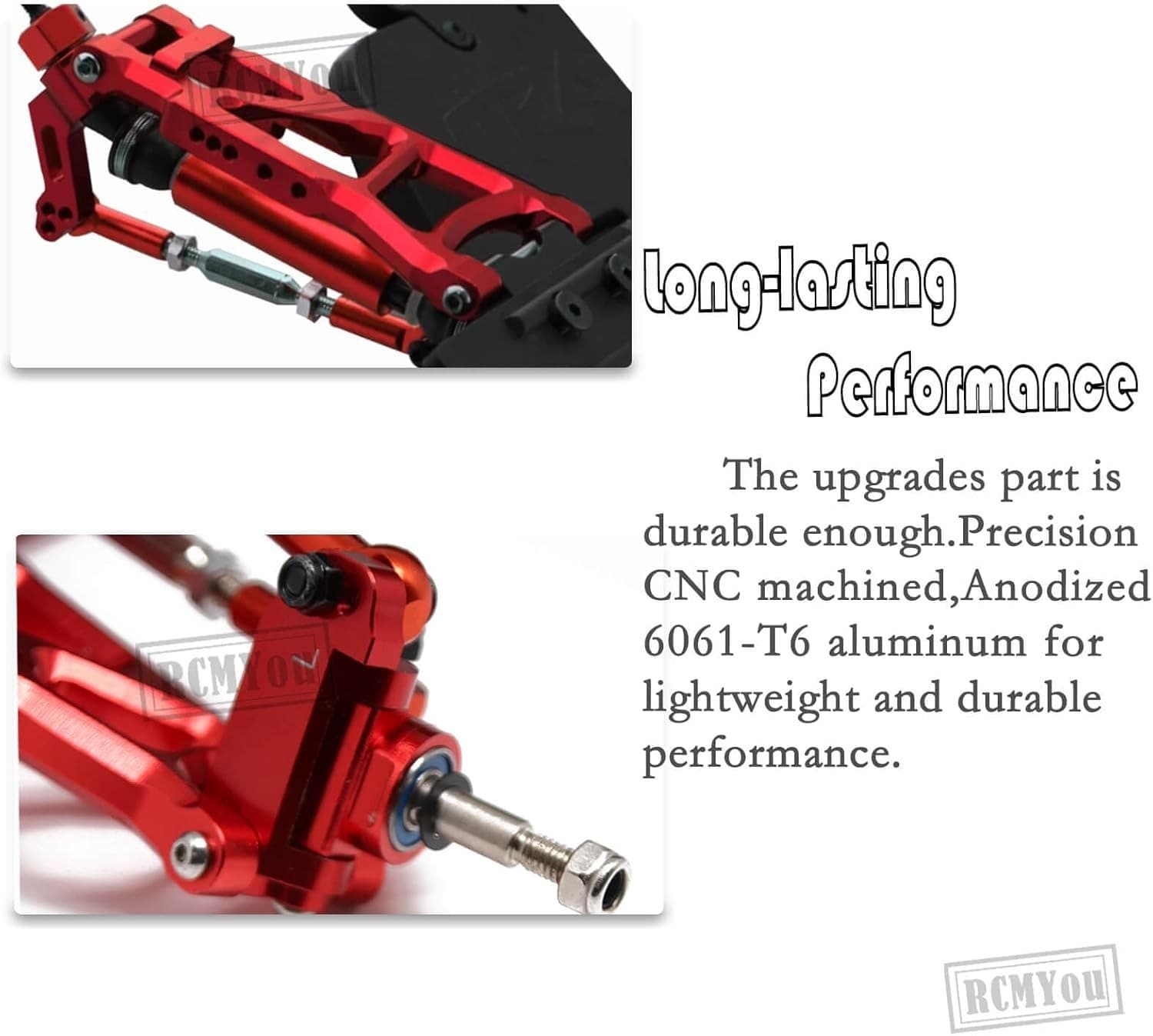 Upgrade Kit for 1/10 Slash 2WD Green Alloy Suspension Arms Shocks Axles (Green) - Thumbnail 2