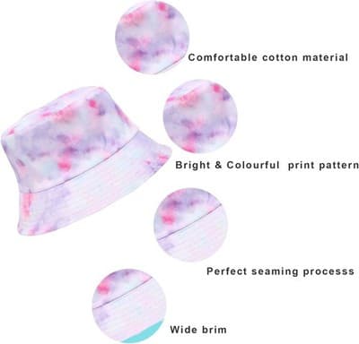 Kids Bucket Hat for Boys Girls Travel Holiday Beach Sun Hat for Ages 6+ - Thumbnail 3