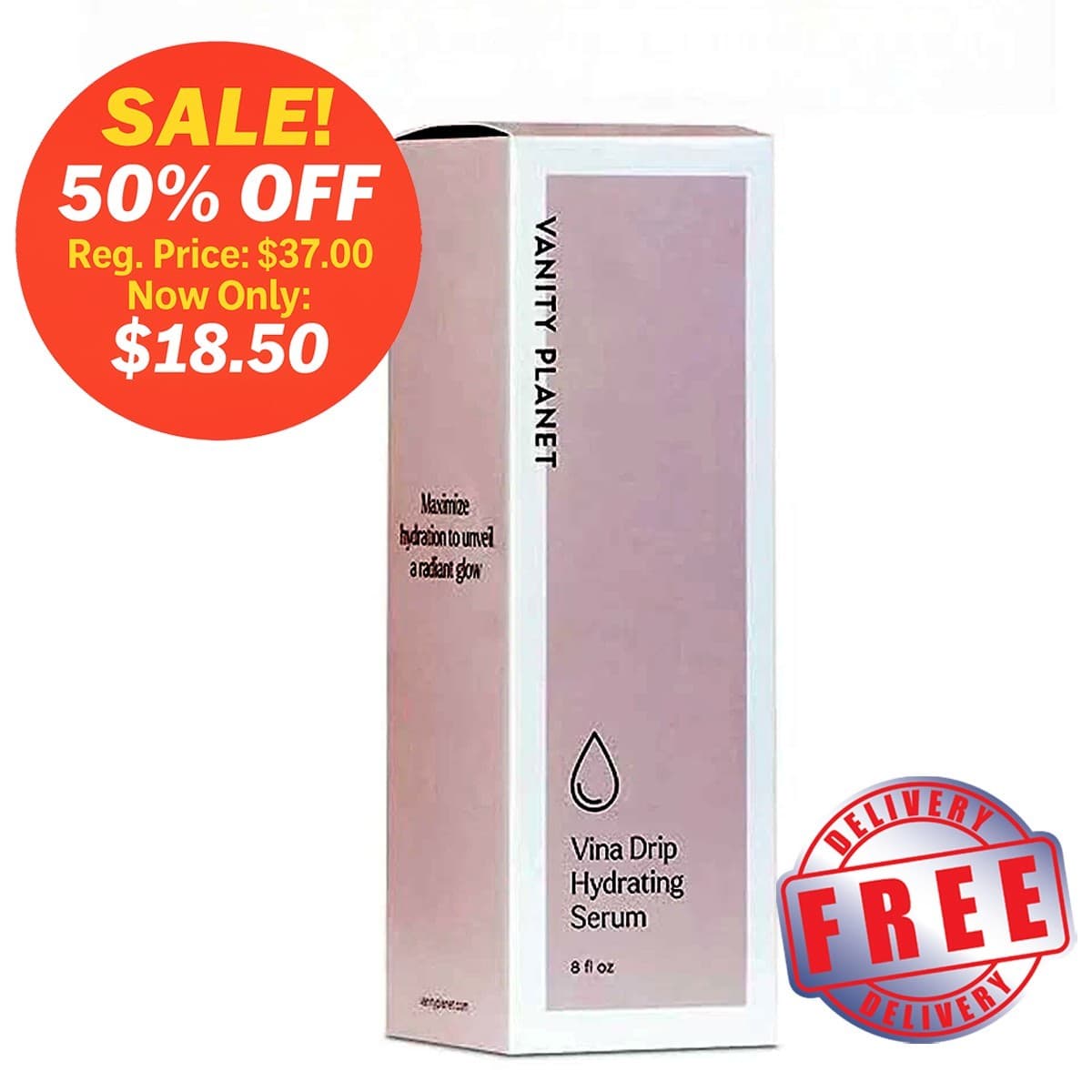 Vanity Planet Vina Drip Serum | Hydrating + Detox | Radiant Skin | 8oz | NEW!