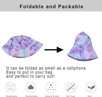 Kids Bucket Hat for Boys Girls Travel Holiday Beach Sun Hat for Ages 6+ - Thumbnail 5