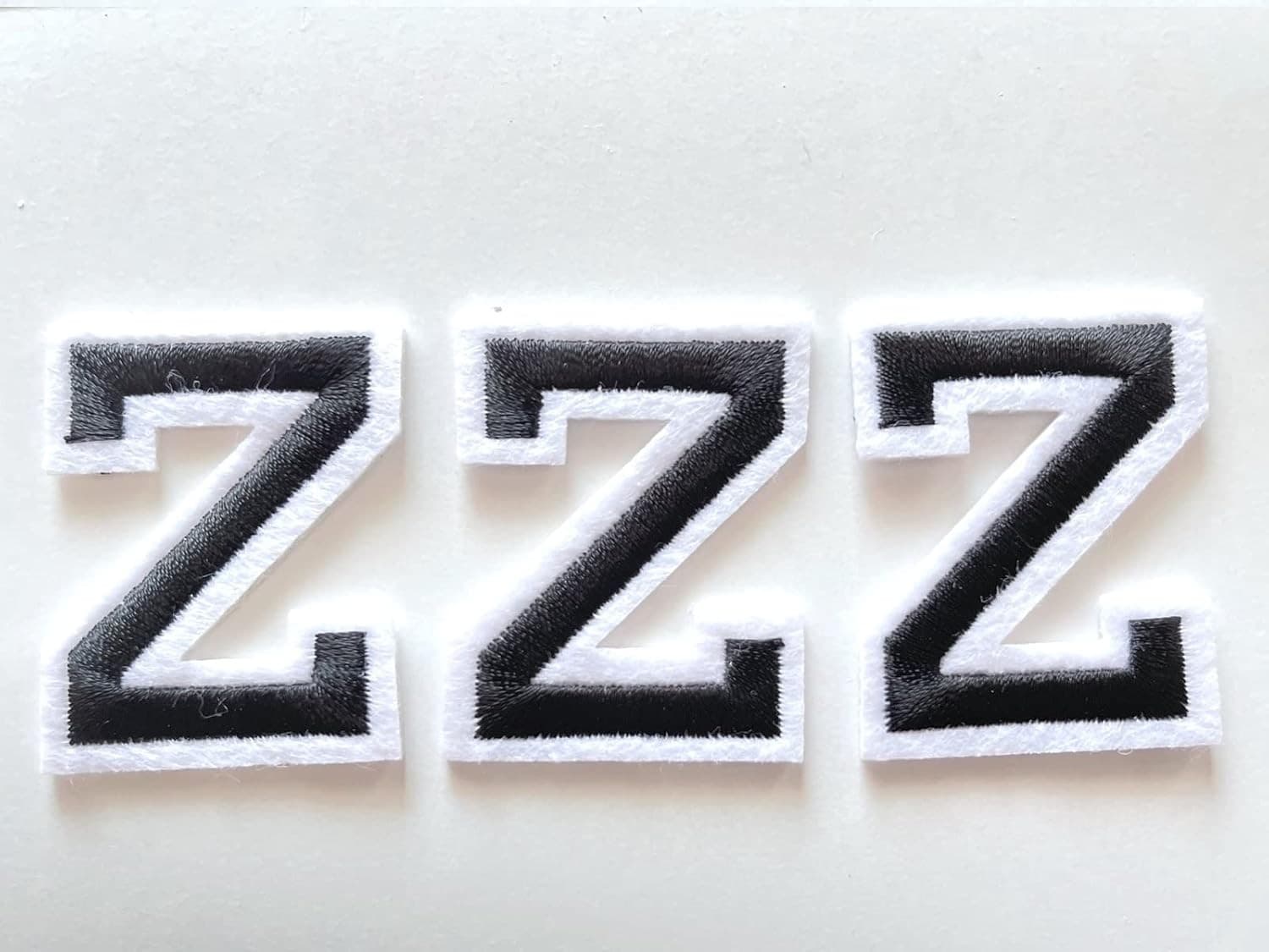 J. Carp Letter Z Iron-On Patches 2" Initial Alphabet Applique (8 Pcs) - NEW! - Thumbnail 5
