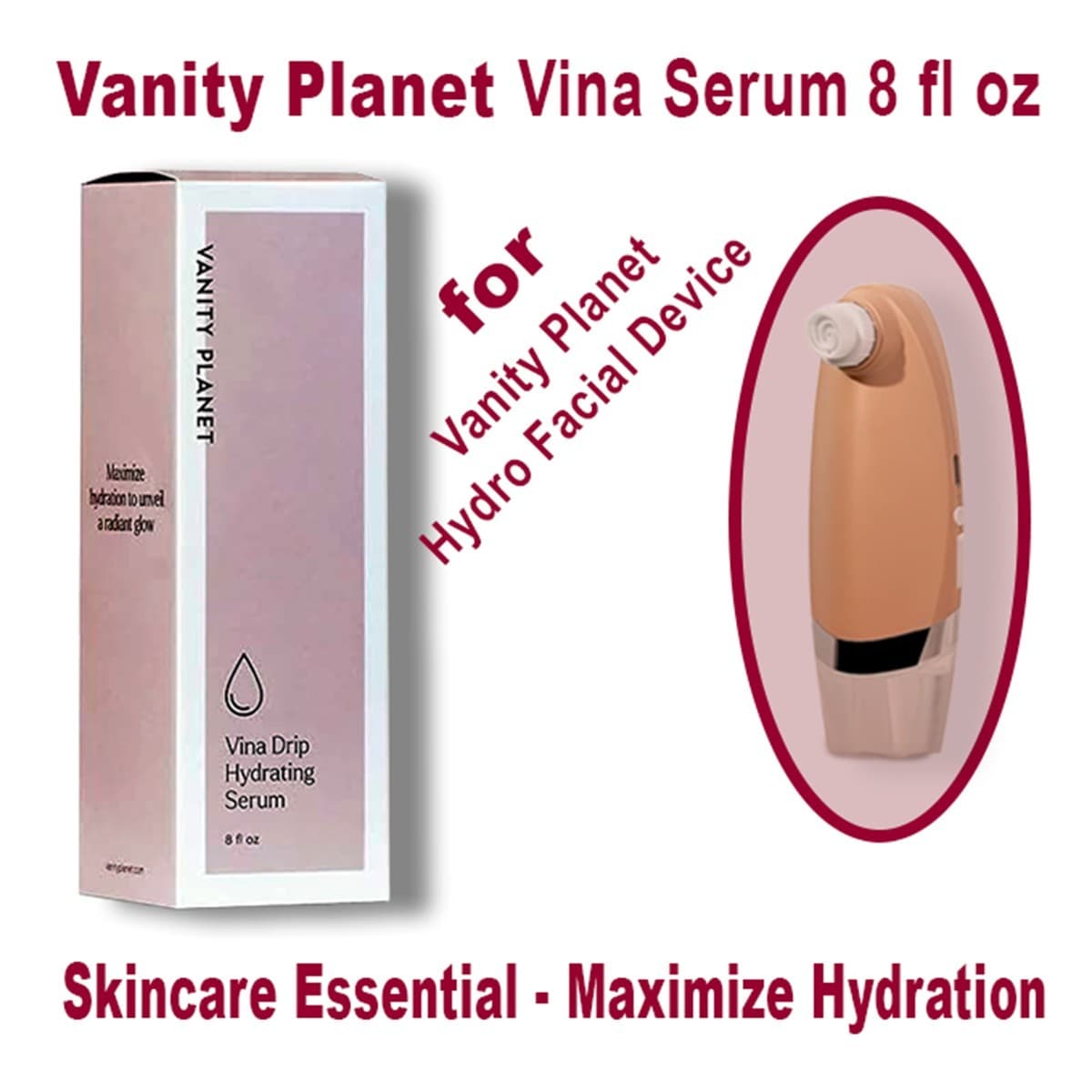 Vanity Planet Vina Drip Serum | Hydrating + Detox | Radiant Skin | 8oz | NEW! - Thumbnail 3