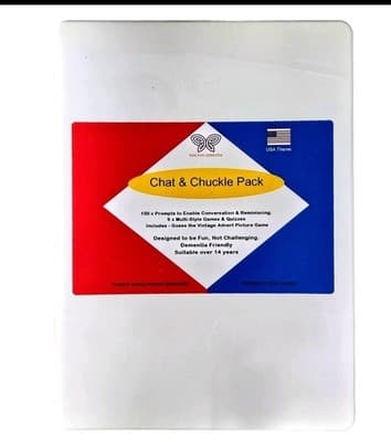 Chat & Chuckle Pack –Fun Prompts for Seniors Teams & Friends - Dementia Friendly