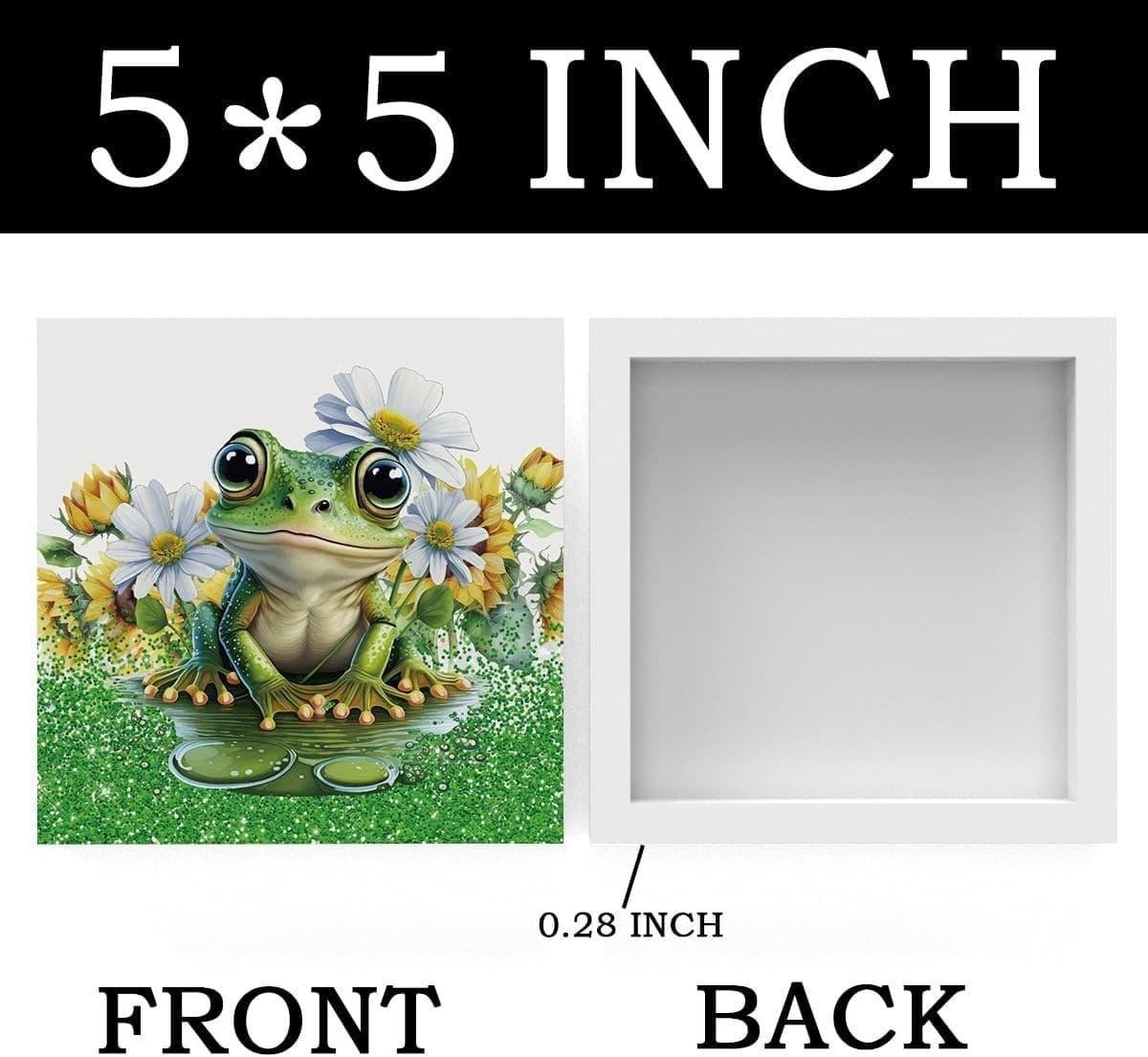 Spring Rabbit | Rustic Wood Desk Sign 5x5 | Desk Decor | Gift Idea | NEW! - Thumbnail 2