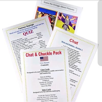 Chat & Chuckle Pack –Fun Prompts for Seniors Teams & Friends - Dementia Friendly - Thumbnail 3