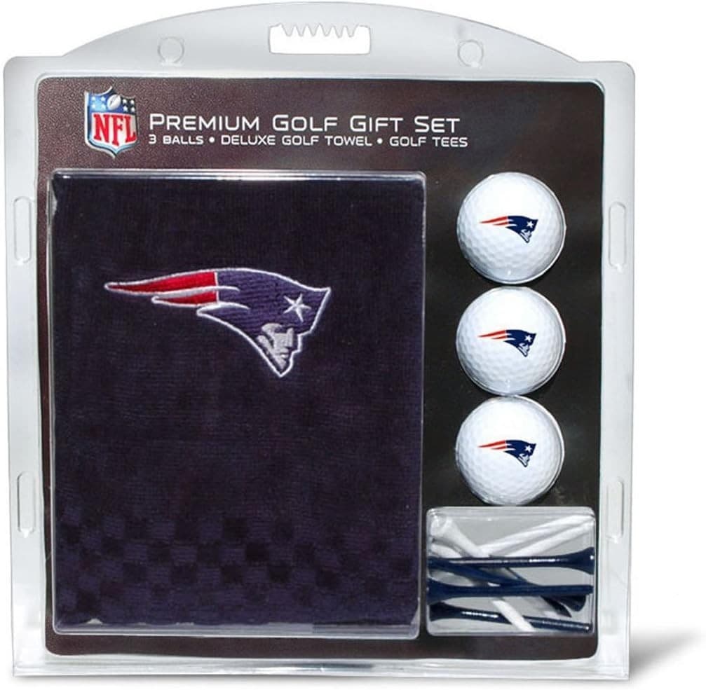 Team Golf NFL New England Patriots Gift Set Towel 3 Balls 14 Tees Xmas Fan Prese - Thumbnail 2