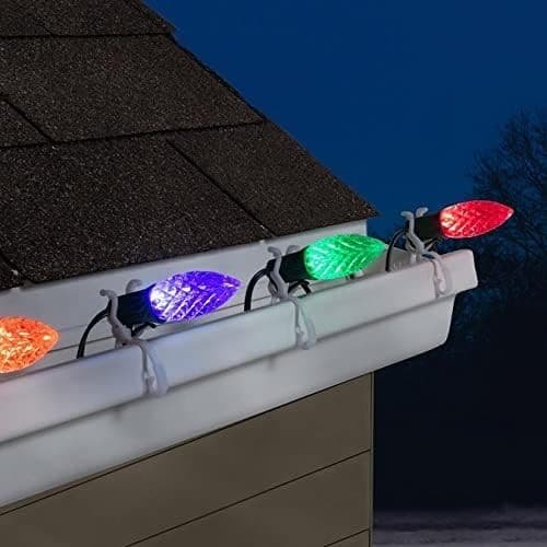 Universal Light Clips – Heavy Duty Roof/Gutter Mount – C7 C9 Rope Mini - 100ct - Thumbnail 3