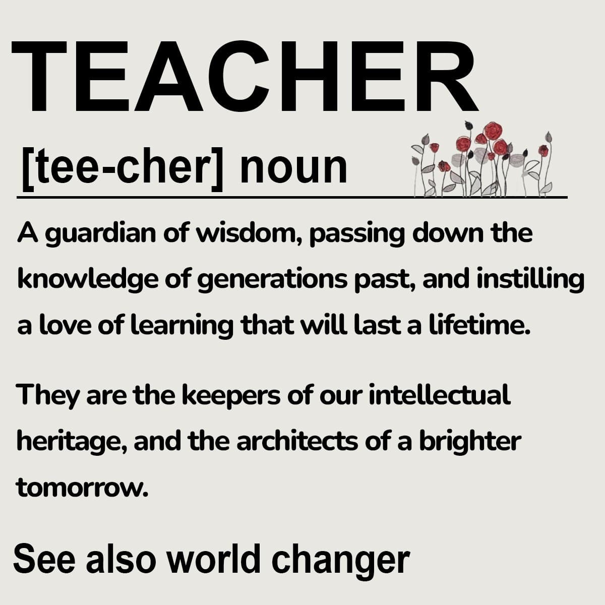 Teacher | Rustic Wood Desk Sign 5x5 | Desk Decor | Gift Idea | NEW!