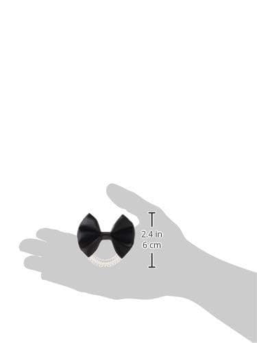 Slim Hair Scrunchie with Black Bow – Stylish Ponytail Holder Elastic Band - NEW! - Thumbnail 6