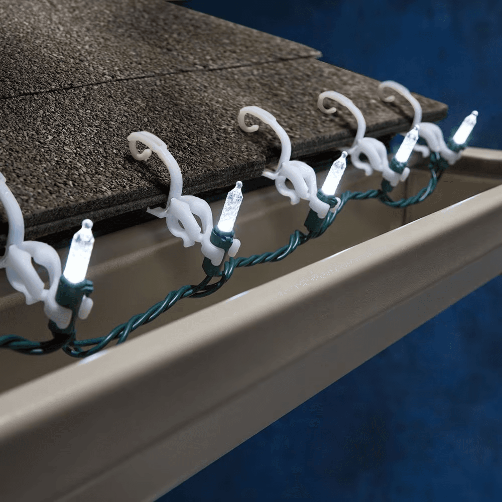 Universal Light Clips – Heavy Duty Roof/Gutter Mount – C7 C9 Rope Mini - 100ct - Thumbnail 7