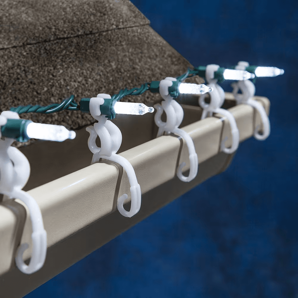 Universal Light Clips – Heavy Duty Roof/Gutter Mount – C7 C9 Rope Mini - 100ct - Thumbnail 8