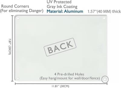 Tin Metal Sign Showing Your Emotions to People Is Like Bleeding 8x12 - Thumbnail 3