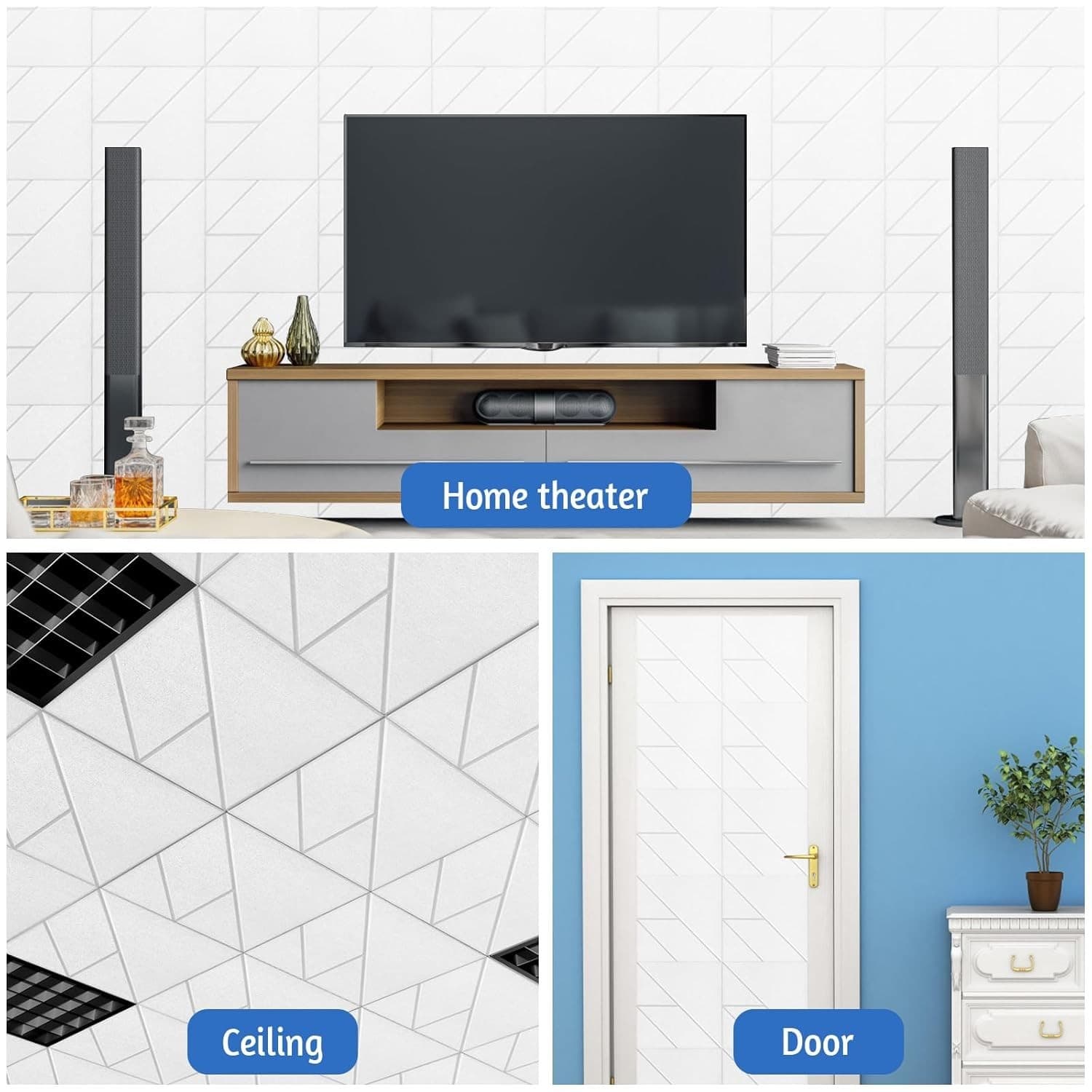 Sound Proof Foam Panels – Self-Adhesive Acoustic Treatment, New in Box - Thumbnail 7