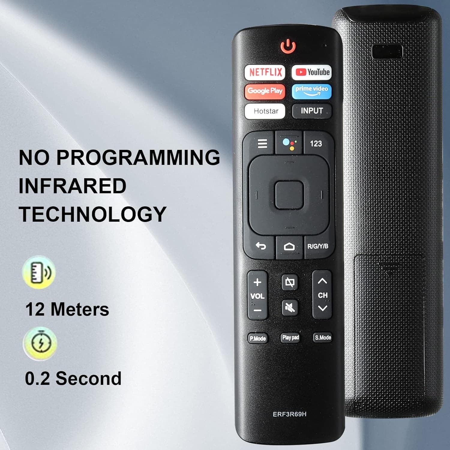 Universal IR Remote Control for Sharp Hisense Android Smart TV Replacement - Thumbnail 5